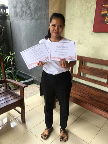 Reeva Bali Spa School Student